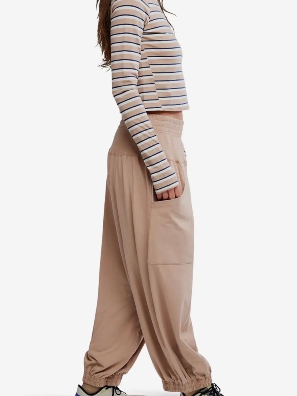 Up In The Air Set $128 Sandy/ Navy Stripe S